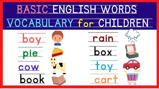 Basic English Words Vocabulary for Children / Part 2 / Improve  Reading & Vocabulary Skills