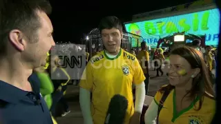 WORLD CUP-BRAZIL FANS CELEBRATES VICTORY