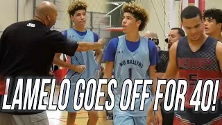 LaMelo Ball Was UNSTOPPABLE! DROPS 40 To SAVE Big Ballers VS Tough Team!