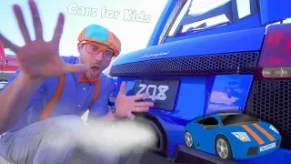 The Blippi Lamborghini Race Car Video | Learn About Vehicles for Kids