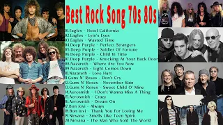 Eagles - Deep Purple - Nazareth- Guns N' Roses- Aerosmith- Bon Jovi- Nirvana♫ Best Rock Song 70s 80s