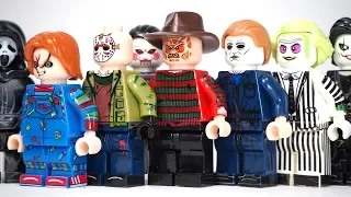 Lego Halloween A Nightmare on Elm Street Freddy VS Jason Friday the 13th Unofficial Lego Minifigures