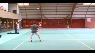 Speed Badminton Schw.Meisterschaft 2012, Gojkovic (Züri Speeders) vs Junker (Sunspeeders).avi