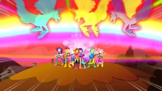 MLP EG: Rainbow Rocks [♫] - Este es Nuestro Show + Batalla Final [Español de España HD]