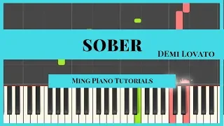 Sober - Demi Lovato Piano Cover Tutorial (MIDI & SHEETS) Ming Piano Tutorials Synthesia