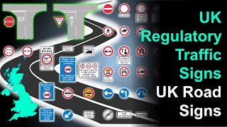 UK Regulatory, Prohibition and Mandatory Traffic Signs | Pass Your Driving Theory Test 2022