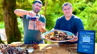 Juicy kebab, Dish with wine and Chinese YouTube Award! How to cook a rabbit, shish kebab