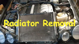 Mercedes w210 Radiator Removal E220 , E320 , E270 , E400