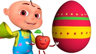 Five Little Babies Fruit Song | Surprise Eggs | Zool Babies Fun Songs