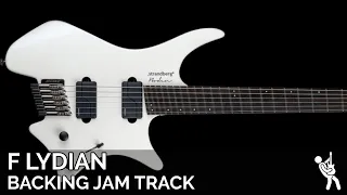 Plini Inspired Modern Atmospheric Fusion Guitar Backing Track Jam in F Lydian | 75 BPM