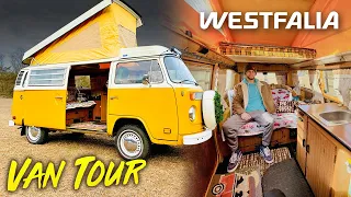 SMALLEST CAMPER TOUR | Volkswagen T2 Minibus Westfalia Camper Van Conversion