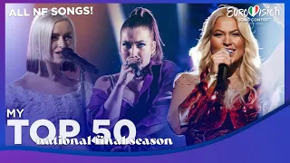 Eurovision 2022: National Final Season | My Top 50 (All Countries)