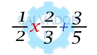 Multiplicación y Suma de Fracciones con Diferente Denominador - Salvador FI