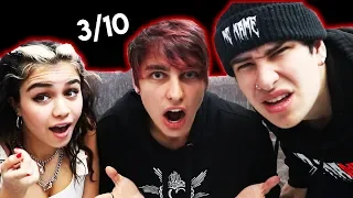 RATING YOUTUBER HALLOWEEN COSTUMES w/ Tara and Jake | Colby Brock