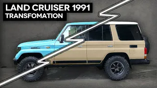 Restoration of Toyota Land Cruiser【Facelift】Directors Cut, No Talking, Truck Camper Conversion