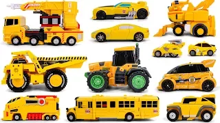 Yellow Car&Truck Deformation GoGoDino Carnimal HelloCarbot Tobot Transformers Transformation