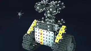 ZHIBO SW-048 466Pcs DIY Stainless Steel Robot Wall.E Assembling Blocks