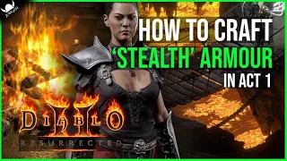 How to Craft 'Stealth' Rune Word Armour in Act 1 - Rune Crafting Guide - Diablo 2 Resurrected (2021)