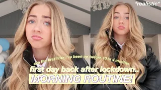 my first day back to school.. morning routine *it's too early*