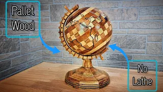 Making A Globe From Pallet Wood // Woodworking