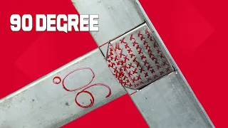 How to fit a 90 degree angle box bar No Welding | Secret Angle Iron Cutting Techniques
