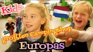 Obelink chaotischer Familienausflug - Camping-Einkauf im größter Campingshop in Europa |