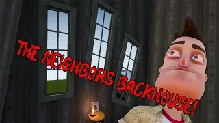 THE NEIGHBOR'S BACKHOUSE! (Hello Neighbor Mods)