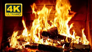 🔥 Cozy Fireplace 4K (12 HOURS). Fireplace with Crackling Fire Sounds. Crackling Fireplace 4K