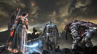 Champion Gundyr and Blackflame Friede VS Slave Knight Gael