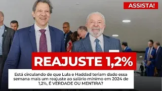 URGENTE! LULA CONCEDE NOVO REAJUSTE AO SALÁRIO MÍNIMO EM 2024