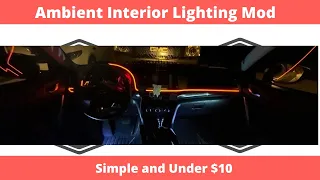 Ambient Interior Lighting | Simple DIY | Modified Mazda 6