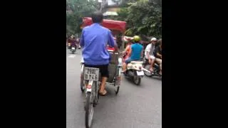 Tuk Tuk ride in Hanoi, Vietnam