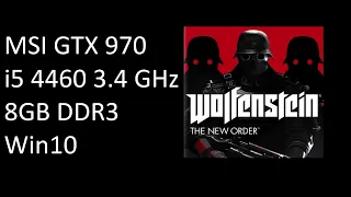 Wolfenstein: The New Order | GTX 970, i5 4460, 8GB DDR3 | FPS Monitor