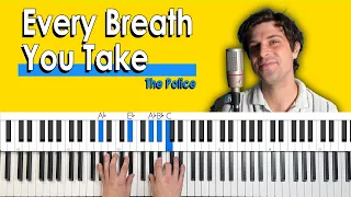 How To Play "Every Breath You Take" by The Police [Piano Tutorial/Chords for Singing]
