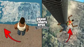 Jumping Off The Helicopter in GTA San Andreas! (Height 3500 Meters)"Himanto# Gaming fun