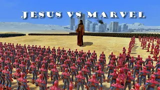 1 JESÚS vs MARVEL ARMY | COMPILACIÓN | Ultimate Epic Battle Simulator | UEBS