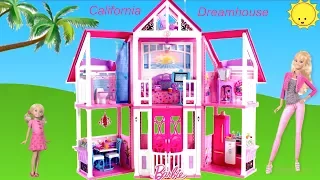 Barbie California Dreamhouse Unboxing  Assembly House Tour Dolls Toy Play - Life in the Dreamhouse