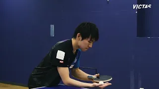 Koki Niwa   Service Technique #3 by VICTAS