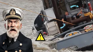 Tugboat Capsizing Crisis! (extra footage)