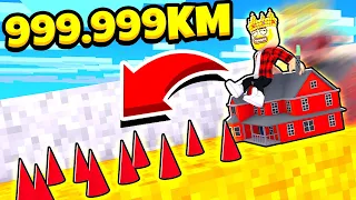 РОБЛОКС ДОМ ПРОТИВ ГИГАНТСКОГО СЛАЙДА 999.999КМ! ROBLOX Slide House Tumble