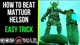 God of War - How to Beat Mattugr Helson / Mattugr Helson Boss Fight