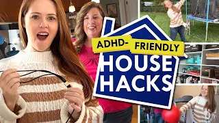 ADHD-Friendly House Hacks - Feat. Caroline Maguire's home! (Executive Function Friendly Tips)