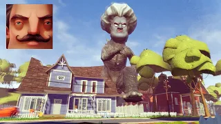 Hello Neighbor - My New Neighbor Scary Teacher Miss T Godzilla 3D History Gameplay Walkthrough