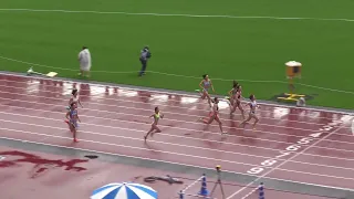 女子１部２００m予選１組　関東インカレ2022