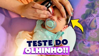 FIZEMOS O TESTE DO OLHINHO NA MARIA FLOR!!