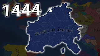 What if Frankish Empire  Existed in 1444 - EU4 Timelapse