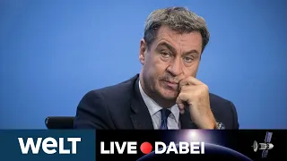 NACH MERKEL-GIPFEL: Briefing von Bayerns Ministerpräsident Söder zu Corona-Maßnahmen