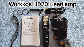 Wurkkos HD20 2000lm Dual Leds Headlamp - Unboxing