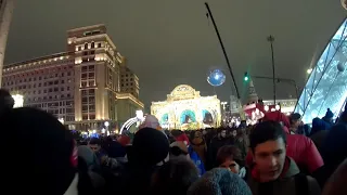 Новый год 2019, Москва, Тверская улица, Манежная площадь