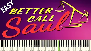 Better Call Saul Intro - EASY PIANO TUTORIAL